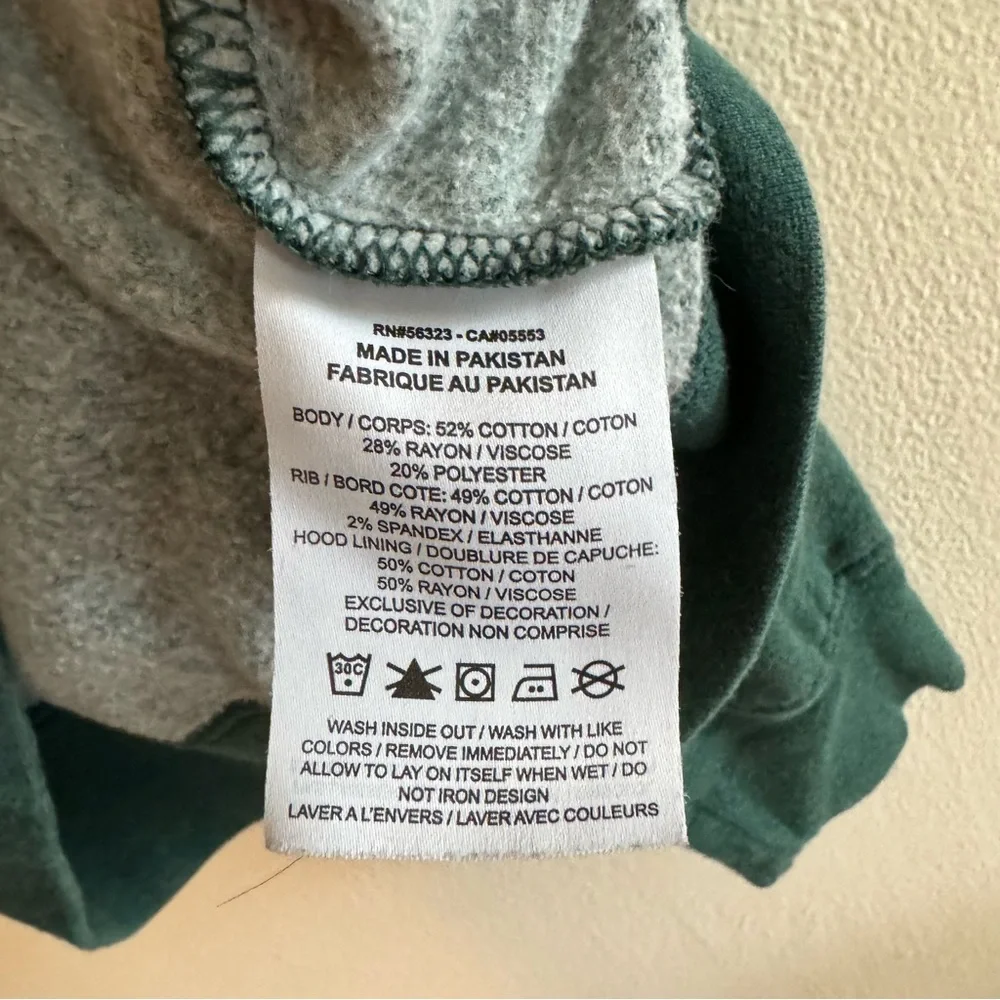 Women's S Small Nike Green High Neck Pullover Logo Hoodie - Picture 4 of 5